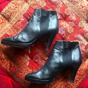 YSL vintage black booties
